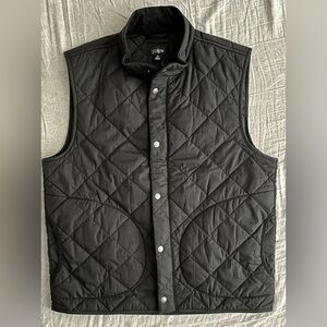 J. Crew Quilted Primaloft Vest - Medium - Black